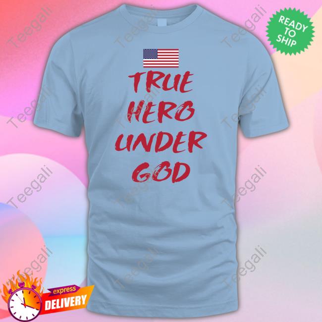 Black Patriot Vet True Hero Under God Shirts