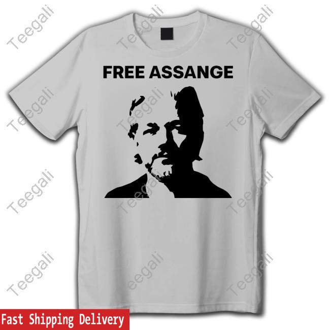Free Assange Hoodied Sweatshirt