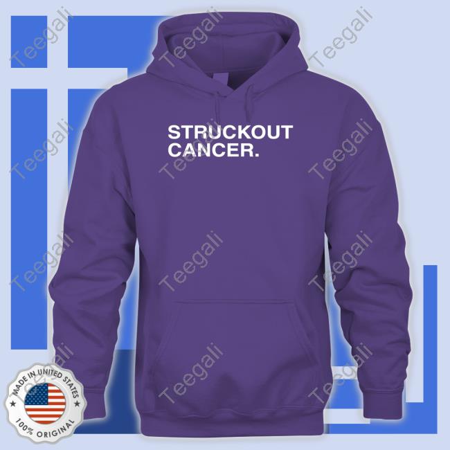 Liam Hendriks Wearing Struckout Cancer Hoodie