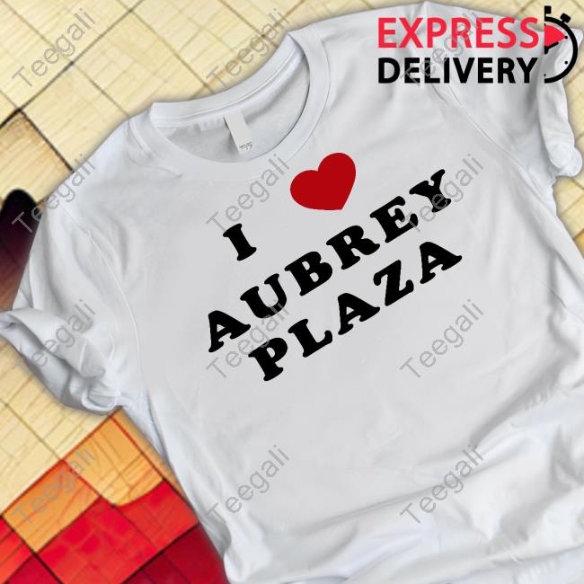 Official I Heart Aubrey Plaza Hooded Sweatshirt