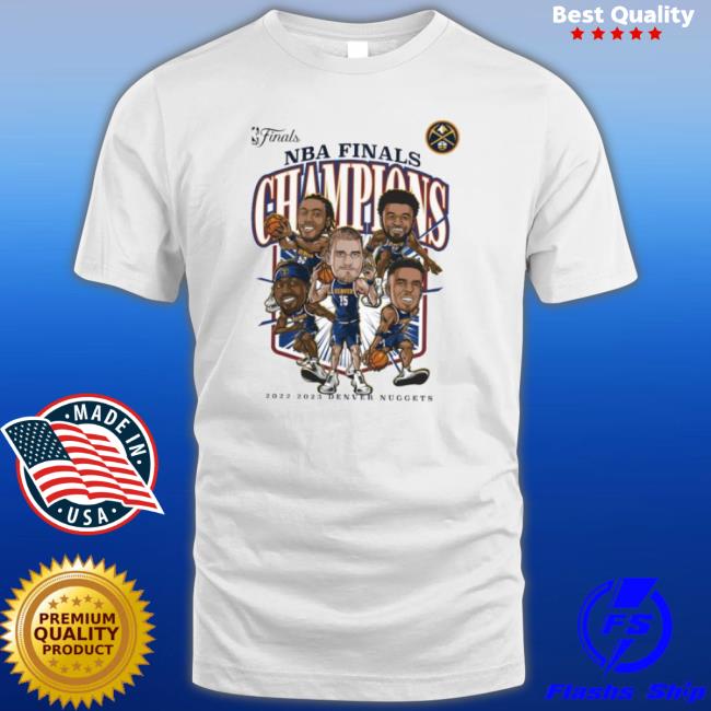 Denver Nuggets Fanatics Branded 2023 Nba Finals Champions Windmill Team Caricature Shirt