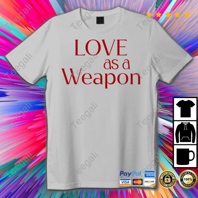 Goodvibealways Love As A Weapon Hooded Sweatshirt