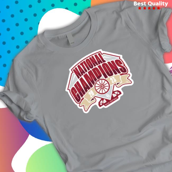 Fanatics Branded Gray Oklahoma Sooners 2023 Ncaa Softball Women's College World Series Champions Official Logo shirt