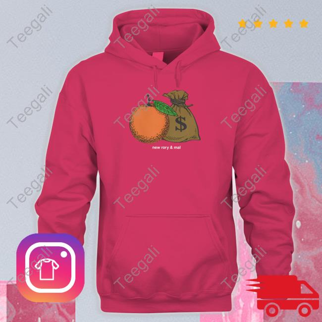 Newrorynmal Merch New Rory & Mal Orange & Moneybag Sweatshirt