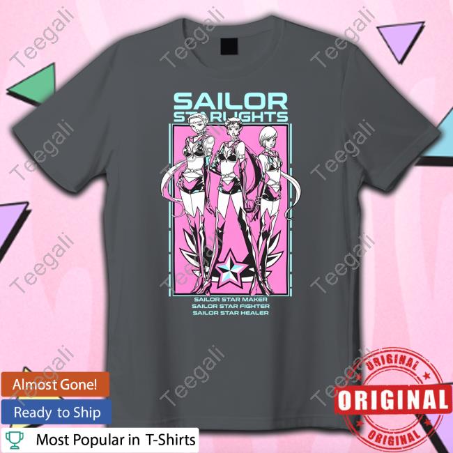 Jack Hopkins Sailor Starlights Sailor Star Maker Sailor Star Fighter Sailor Star Healer Tee Shirt