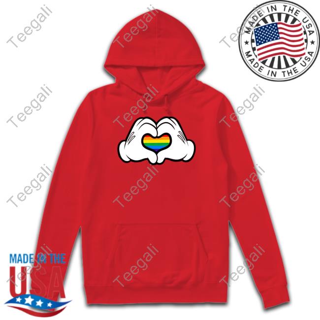 Mickey Mouse Rainbow Heart Rainbow New Shirt