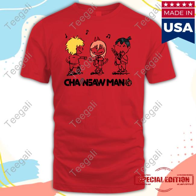 Csperfectshot Chainsaw Man X Peanuts Unisex T Shirt