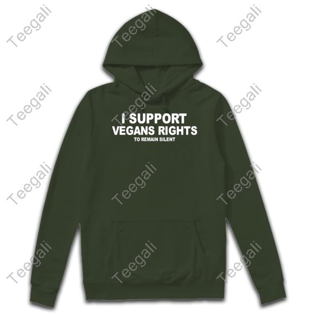 Designedbytheboys Shop I Support Vegans Rights To Remain Silent Long Sleeve T Shirt