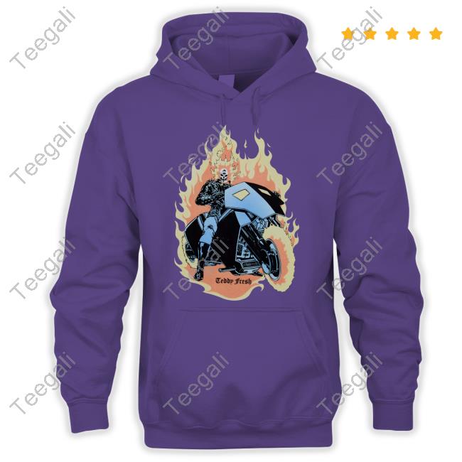 H3h3products Tf X Marvel Ghost Rider Uv Activated Sweatshirt