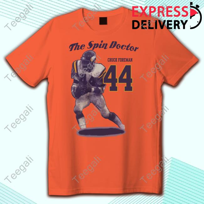 Official Spin Doctor Chuck Foreman #44 Tee