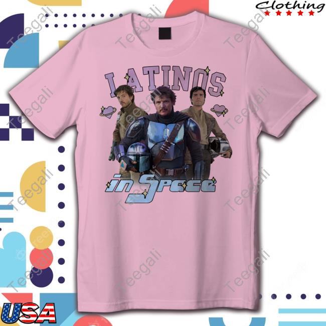 Mustardyardpress Store Latinos In Space Hoodied Sweatshirt