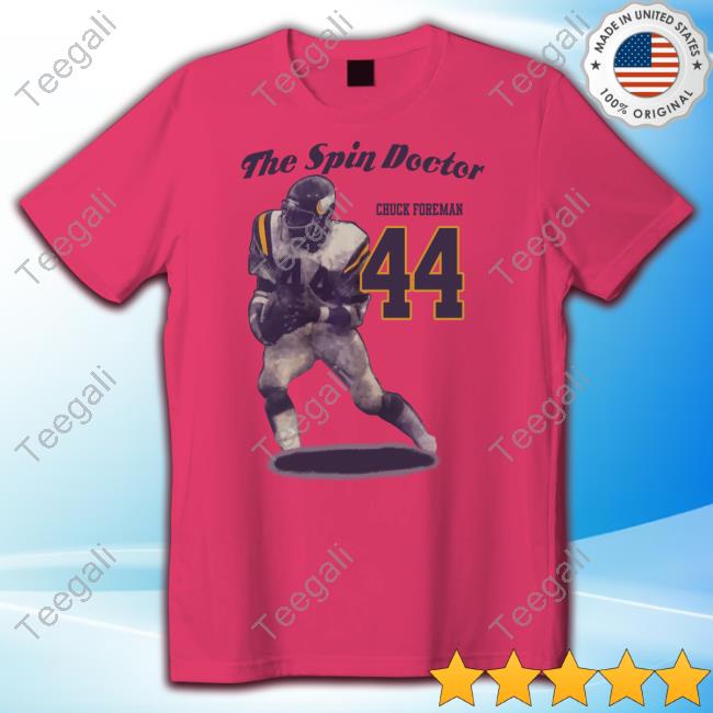 Official Spin Doctor Chuck Foreman #44 Tee