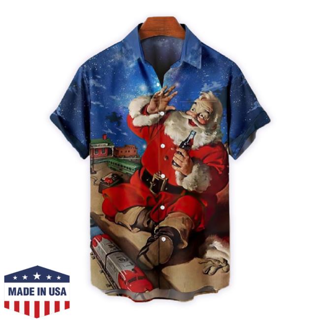 Official Christmas Santa Claus Night Hawaiian Hoodie Sweatshirt