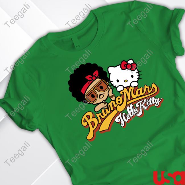 Printrock Merch Bruno Mars X Hello Kitty Shirts